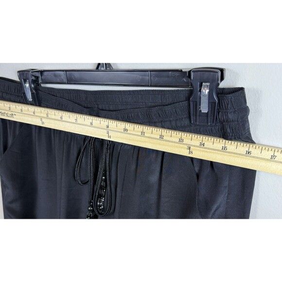 Calypso Saint Barth Womens Drawstring Straight Leg Silk Pants Navy Size Medium - Picture 4 of 7